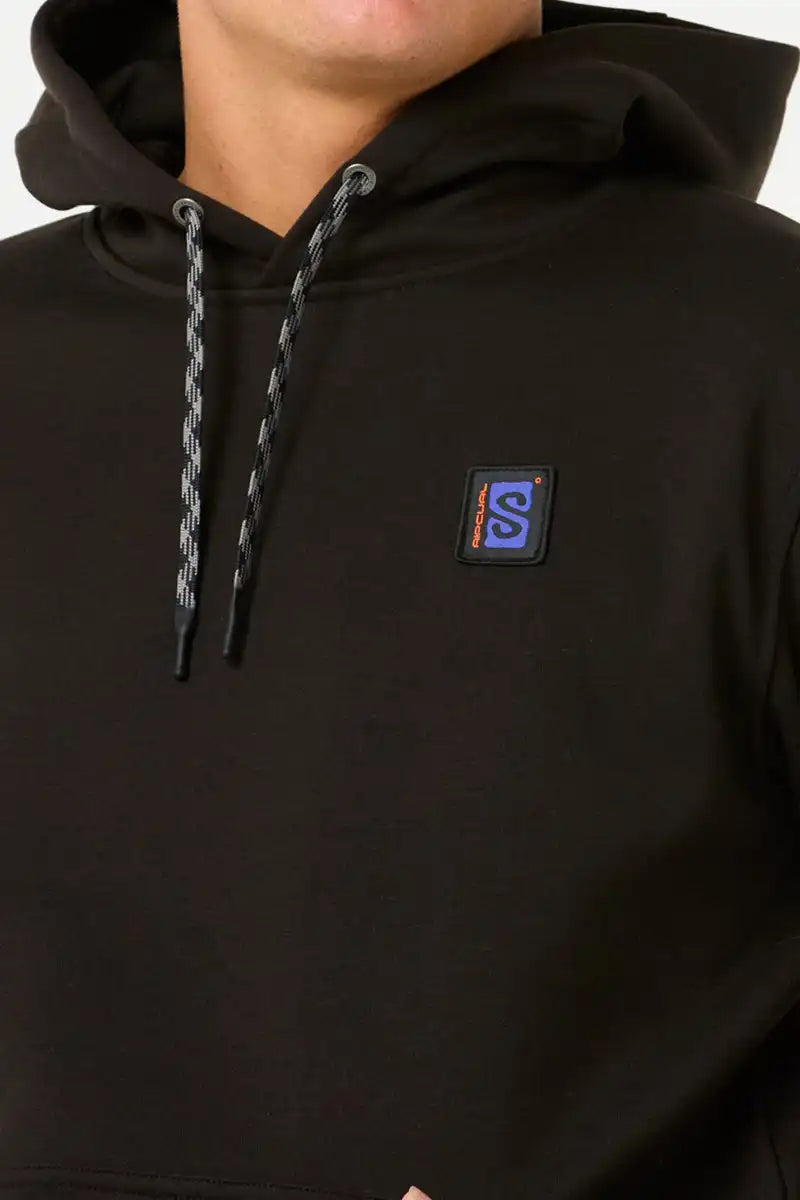 Rip Curl Mens Anti-Series Search Base Hood in Black front detailed view