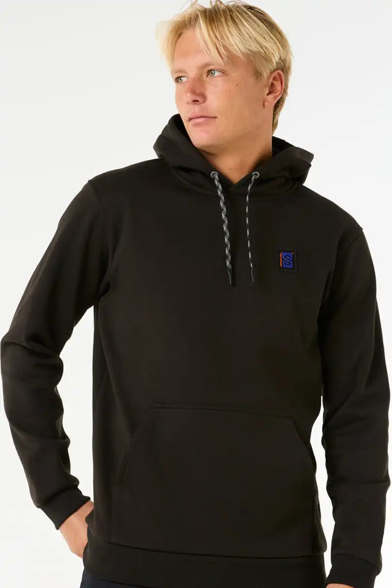 Rip Curl Mens Anti-Series Search Base Hood in Black front view