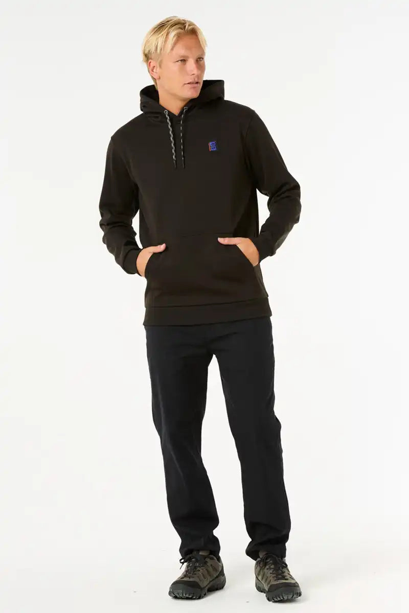 Rip Curl Mens Anti-Series Search Base Hood in Black front full model view