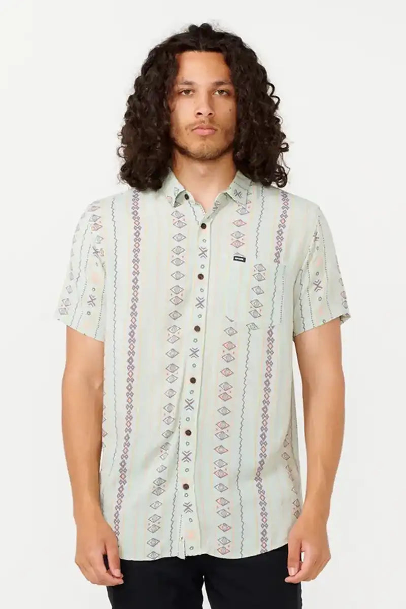 Rip Curl Men’s Fun Times Short Sleeve Shirt front on view