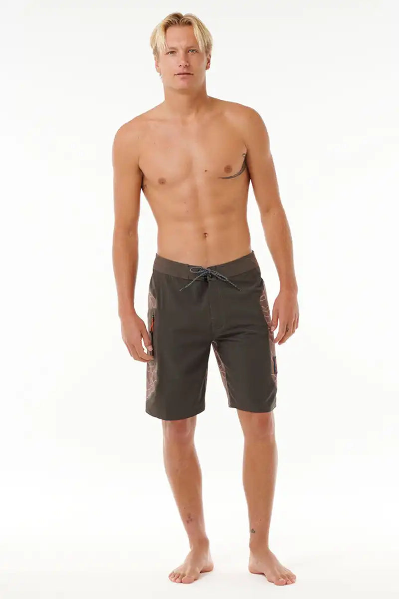 Rip Curl Mirage 20" Search Boardshort in Rock front full model view