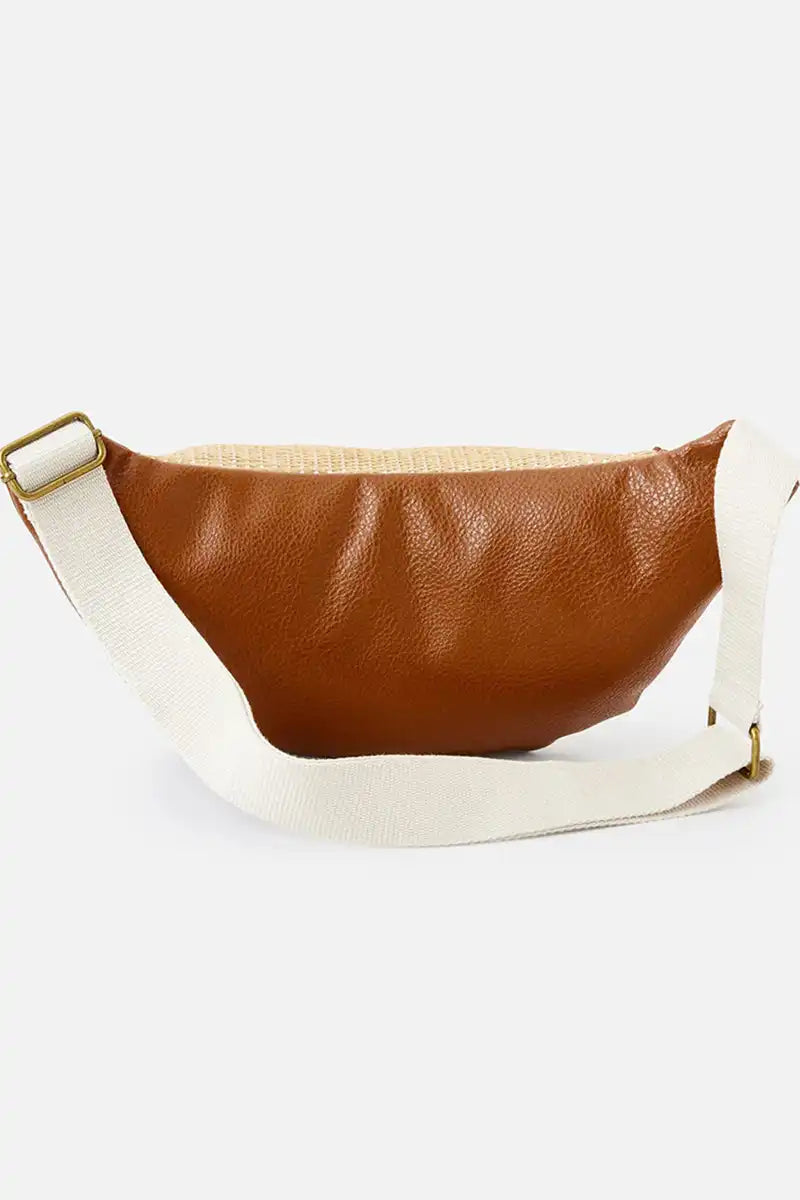 Rip Curl Premium Straw Crossbody Sling back view