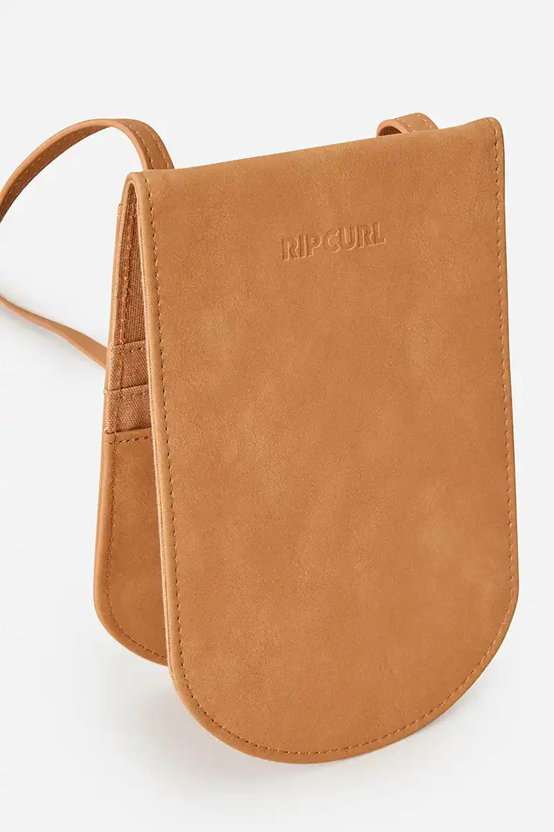 Rip Curl Premium Surf Crossbody Wallet in Natural front 3/4 view