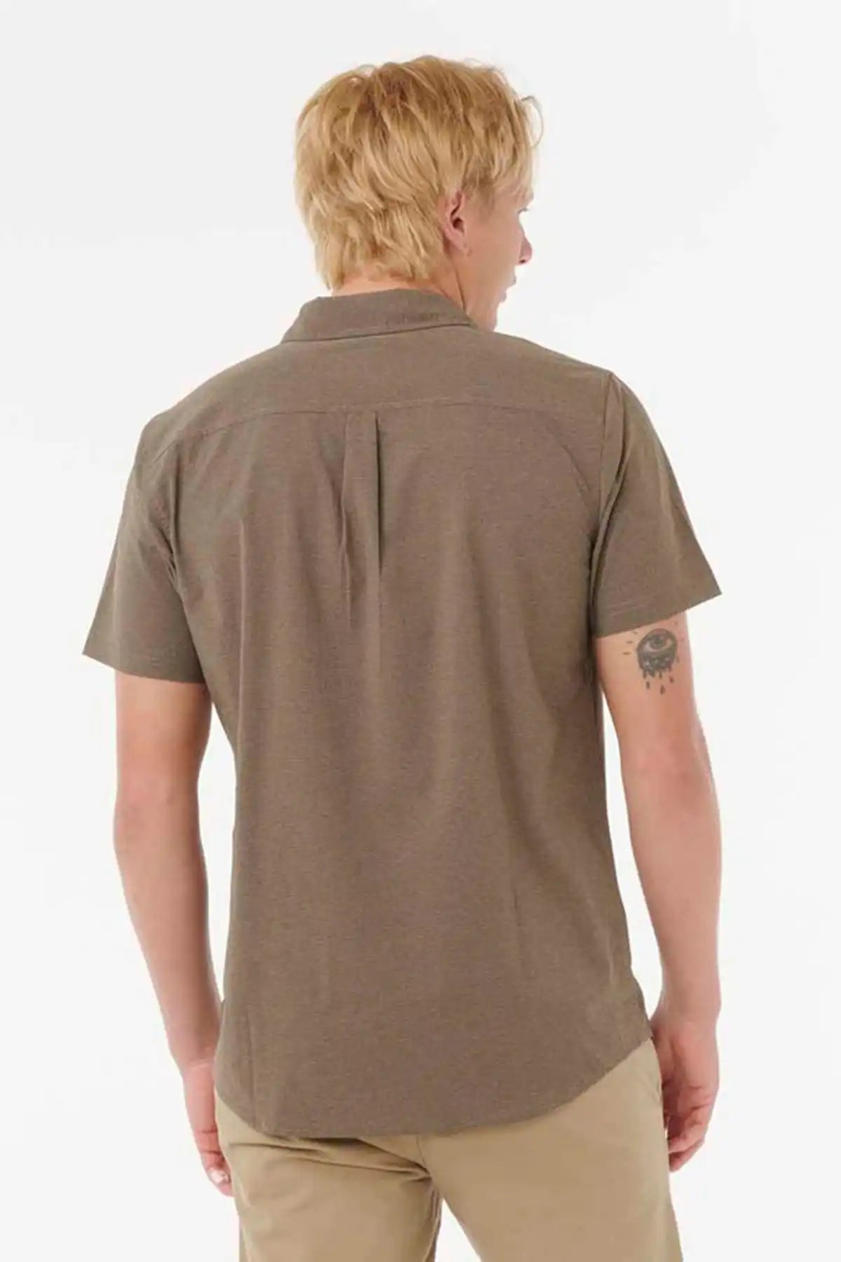 Rip Curl Vaporcool Aerotech Short Sleeve Shirt - Rock