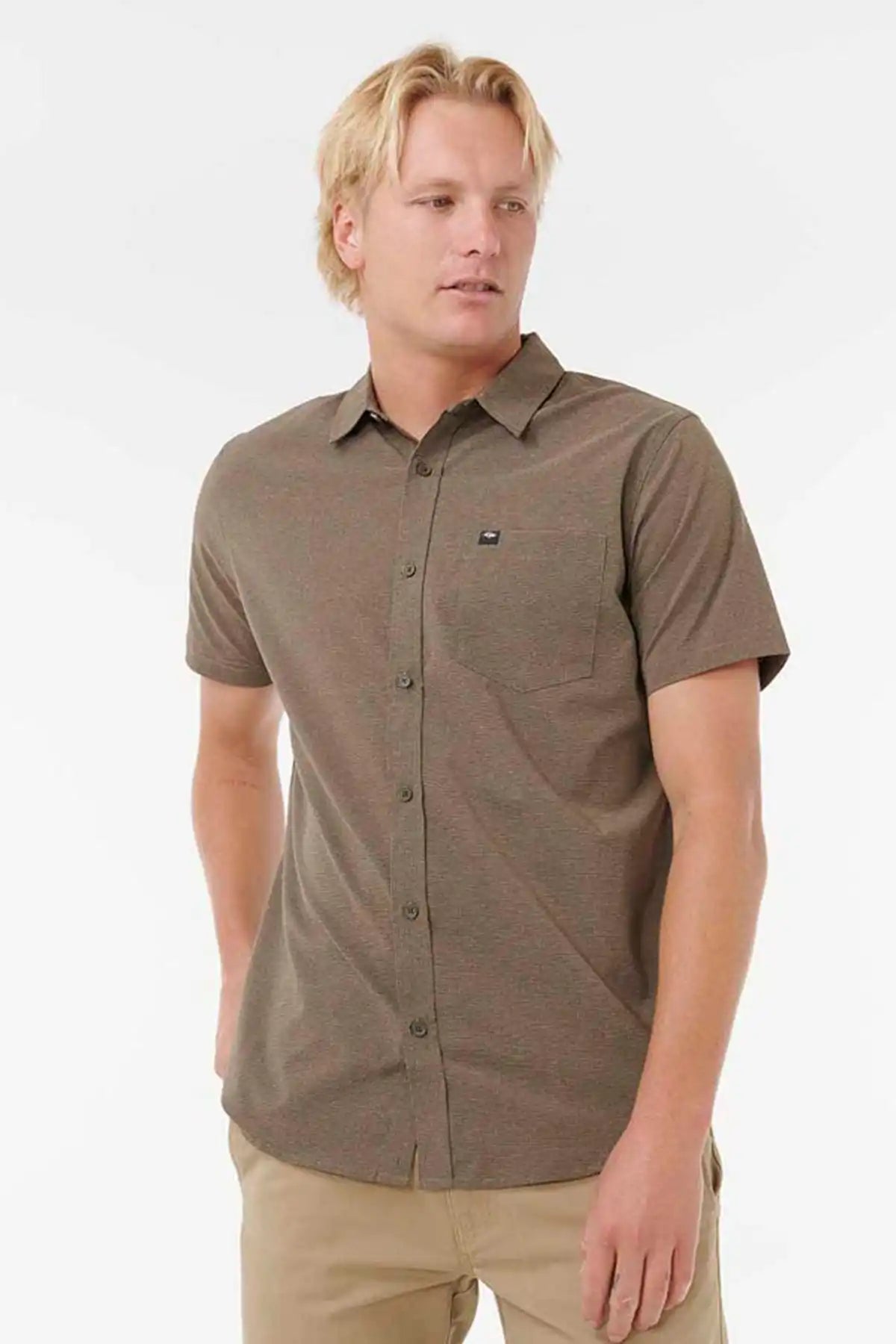 Rip Curl Vaporcool Aerotech Short Sleeve Shirt - Rock