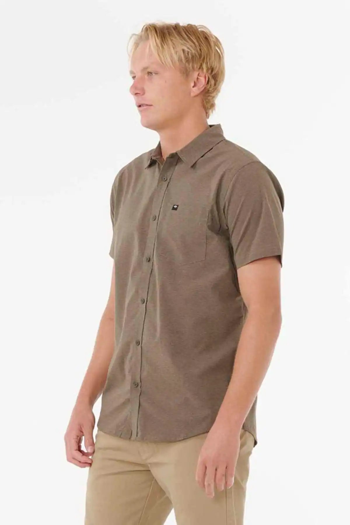 Rip Curl Vaporcool Aerotech Short Sleeve Shirt - Rock