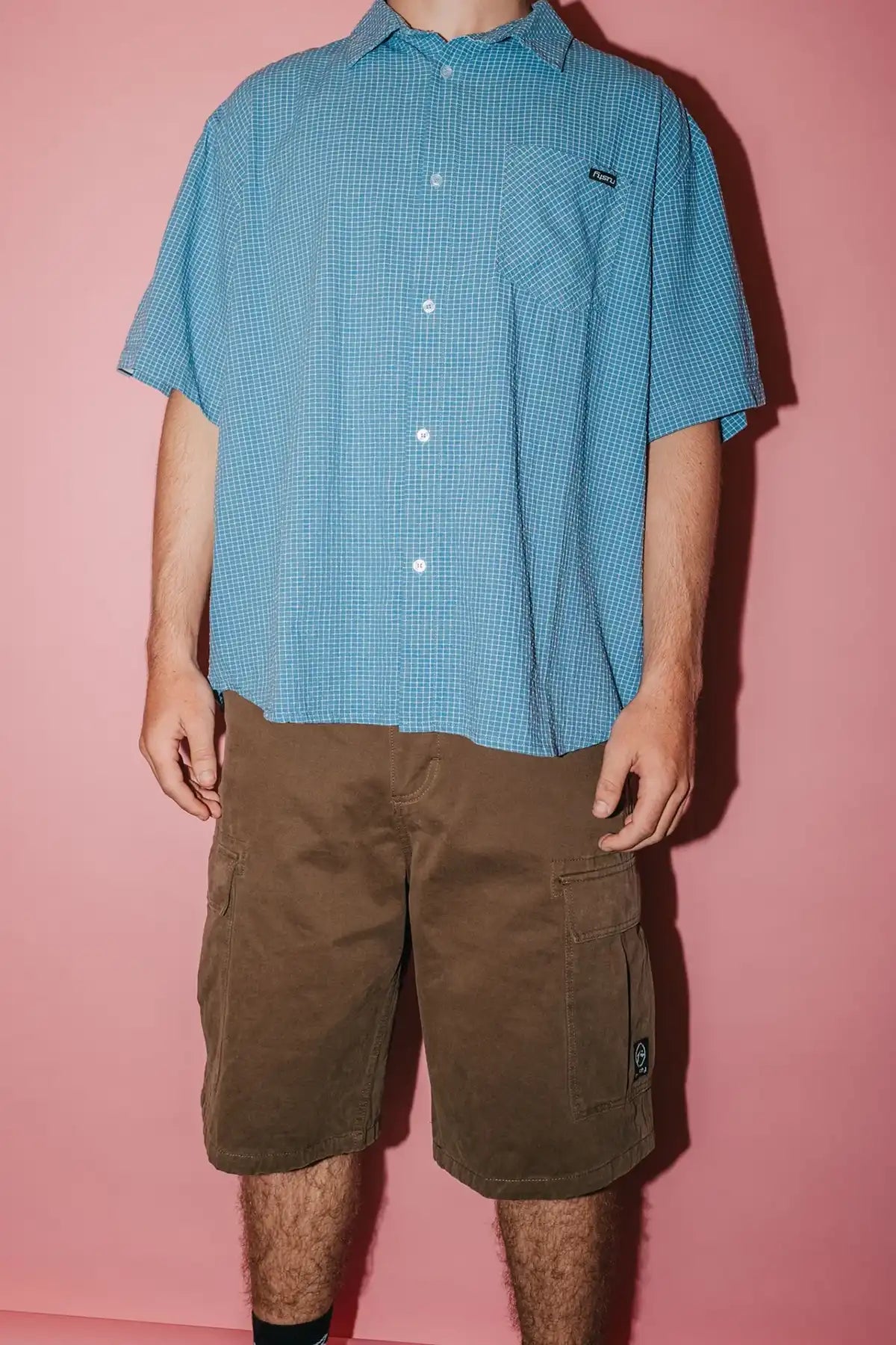 Rusty Commando 23" Baggy Cargo Short — Pinecone
