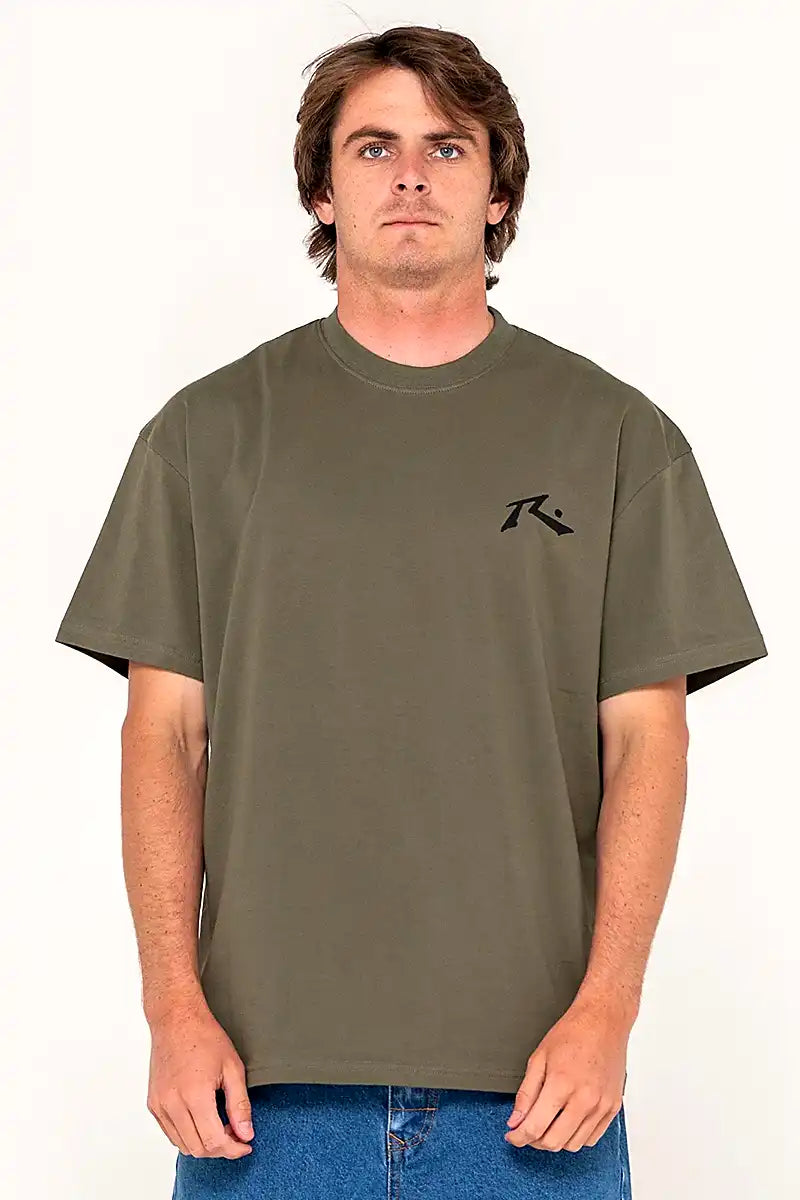 Rusty Competition Short Sleeve Tee in Savanna