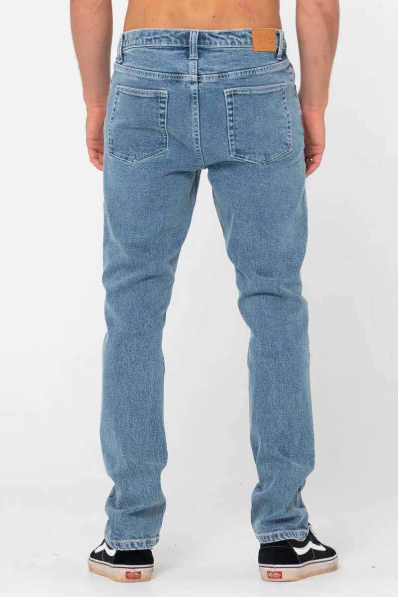 Rusty Mens Indi Slim 5 Pocket Jean Back