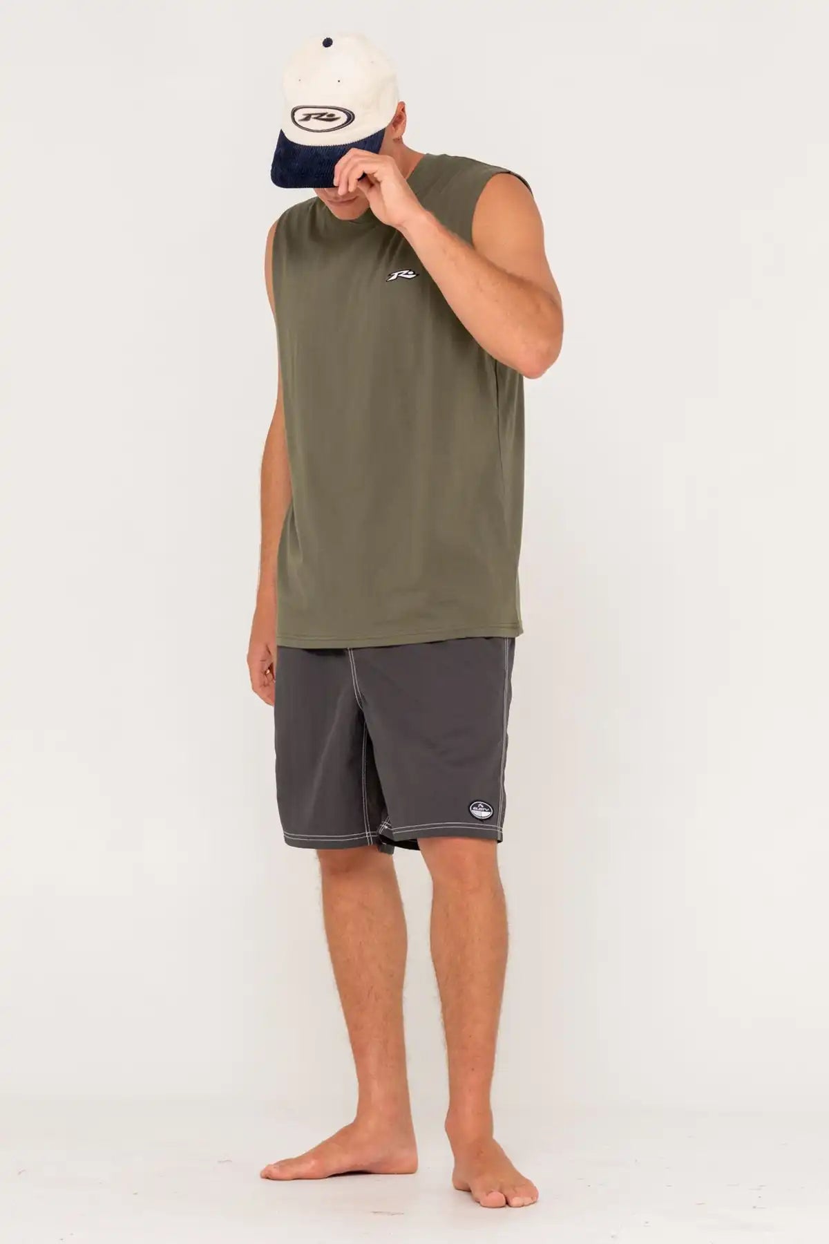 Rusty Men's Orbit Cord Six Panel Cap
