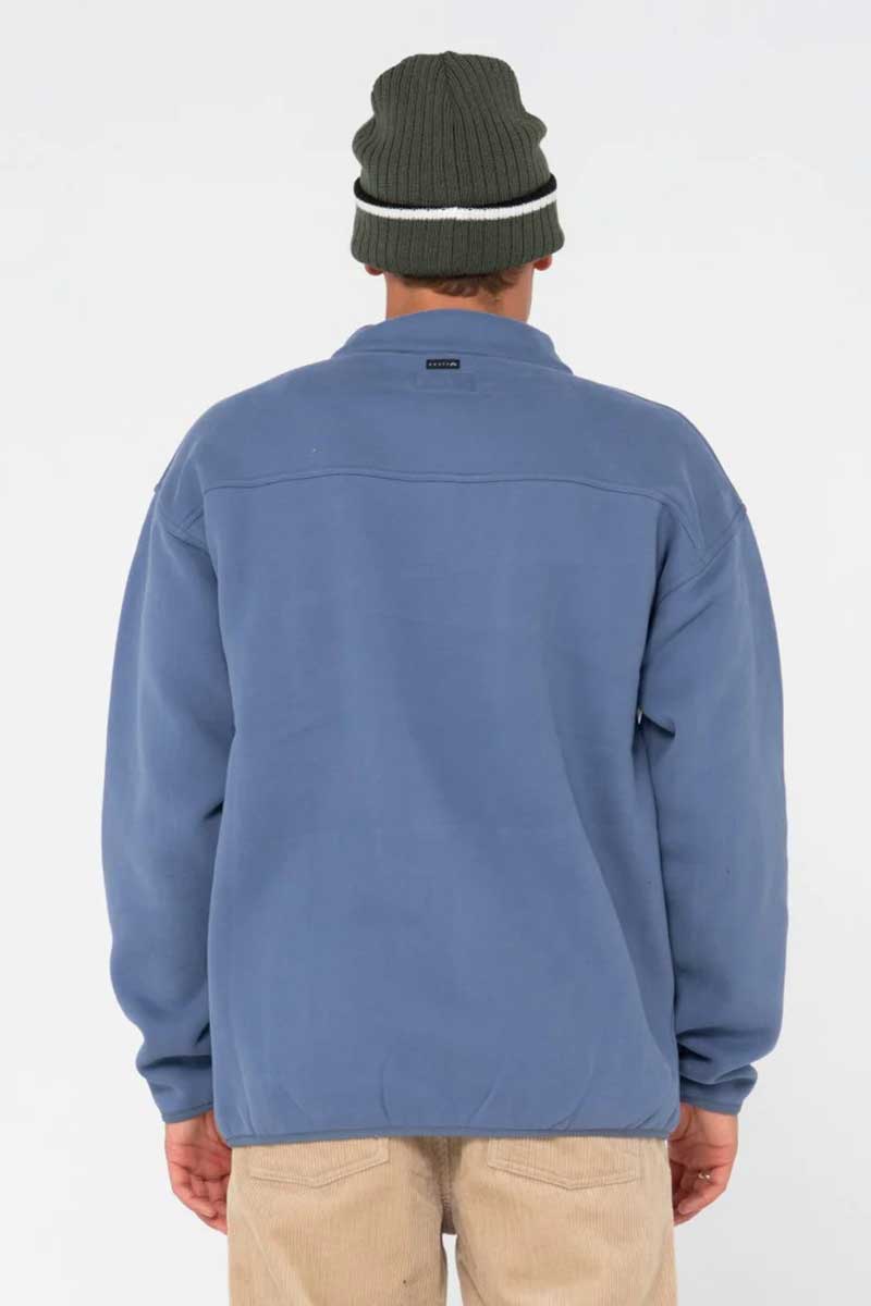 Rusty RS Relaxed Quarter Zip Super Fleece Back
