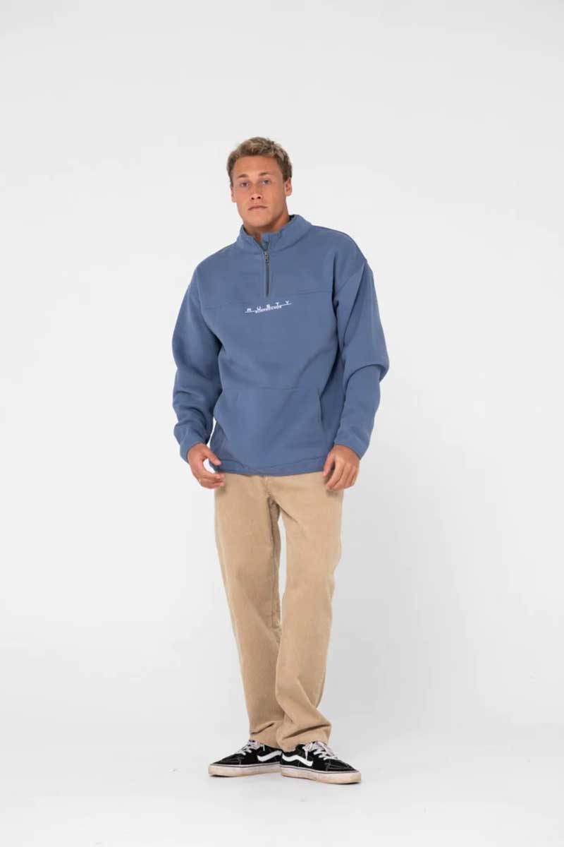 Rusty RS Relaxed Quarter Zip Super Fleece Full