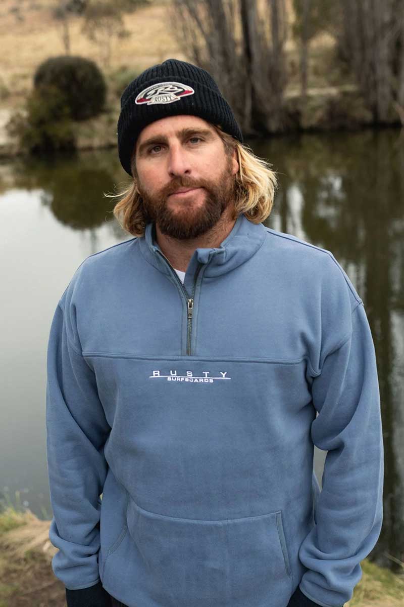 Rusty RS Relaxed Quarter Zip Super Fleece