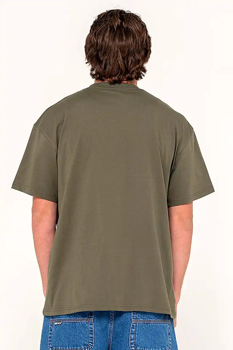 Rusty Vital Tee in Savanna back view