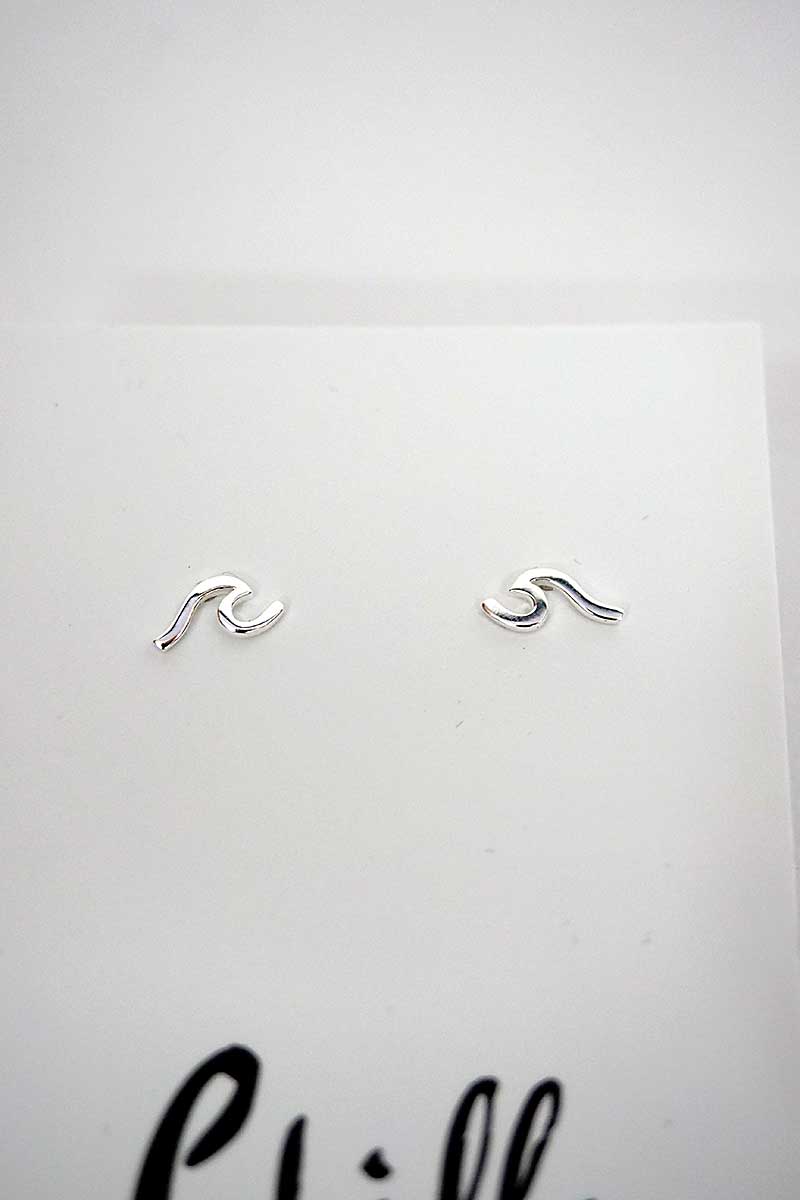 Sterling Silver Wave Earrings