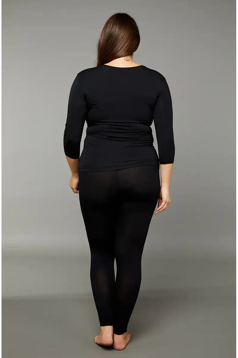 Tani Black Micro Modal Stretch Legging back