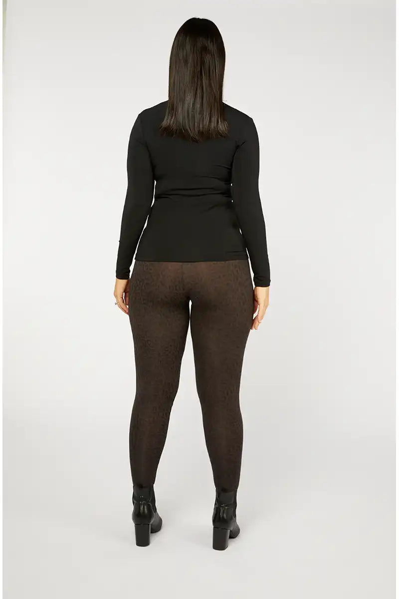Tani Wild Licorice Micro Modal Stretch Legging back