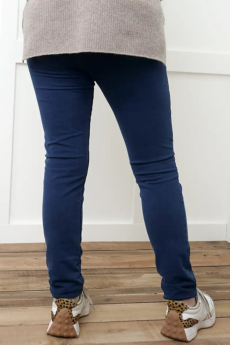 The Everyday Indigo Pant back view