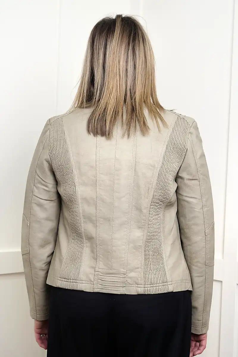 The Rebel Ridge Jacket – Oat back view