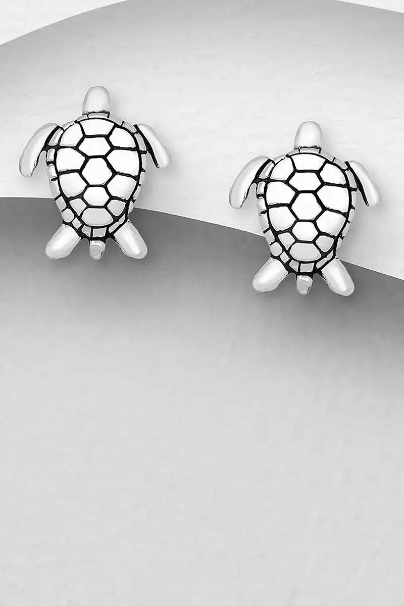 Sterling Silver Turtle earrings