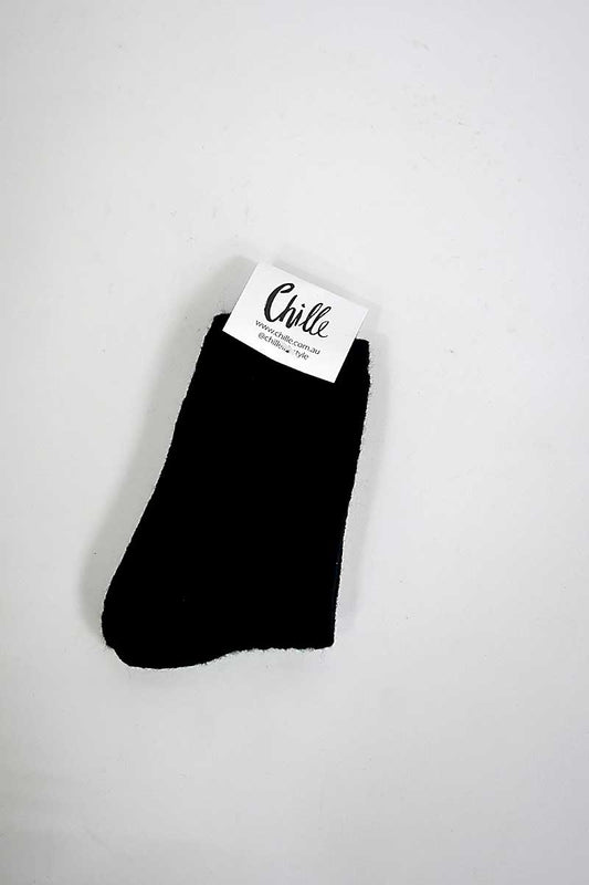 Wool Blend Socks Black