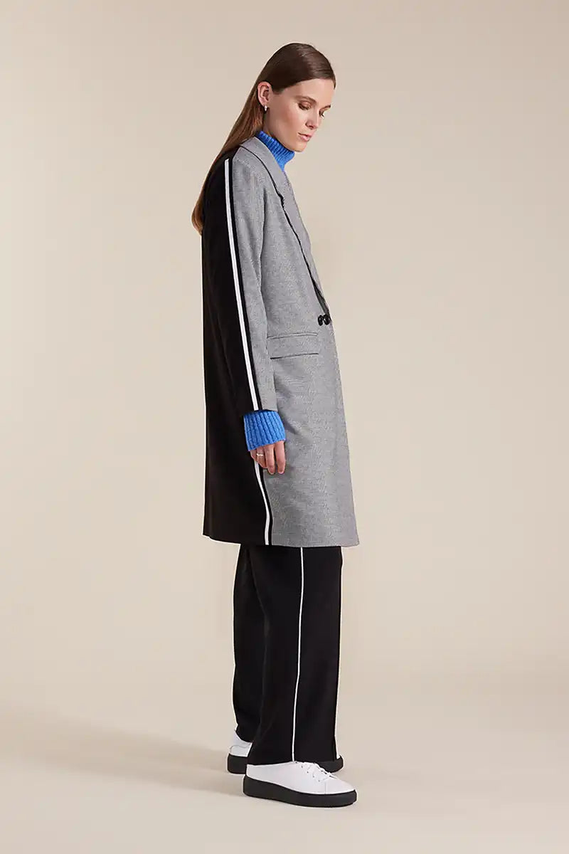 Marco Polo Coat Contrast White/Black side