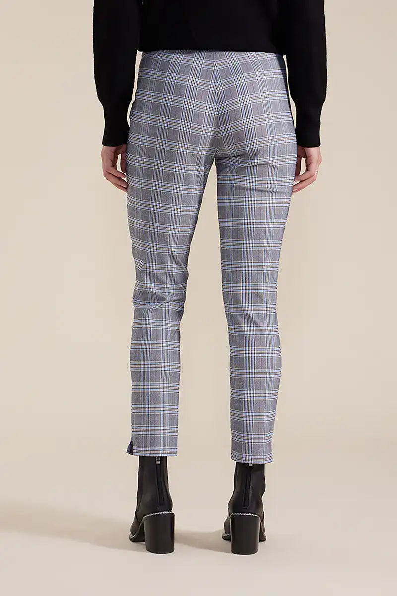 Marco Polo 7/8 Stretch Pant in Blue Check back