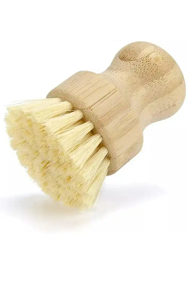 Eco bamboo pot brus with sisal bristals