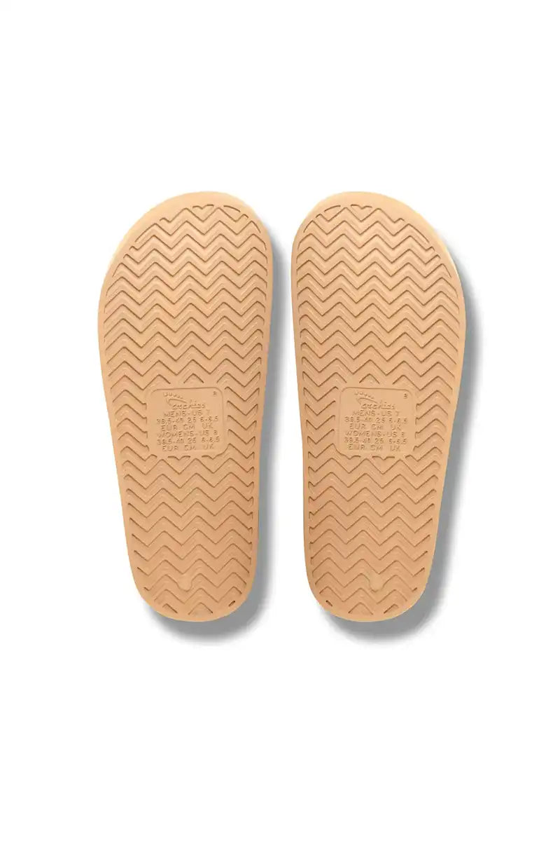 Archies Arch Support Slides in Tan Soles