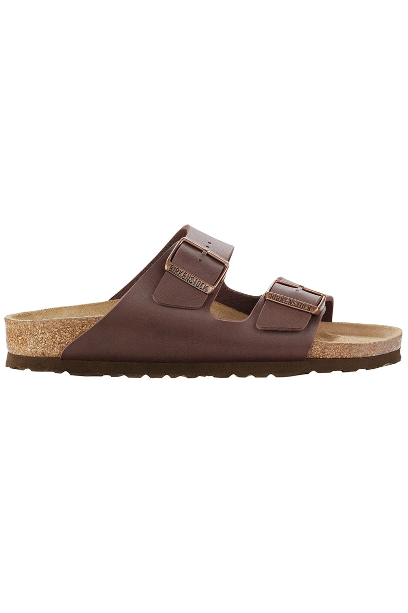 Birkenstock Arizona Dark Brown Birko-Flor Regular side view