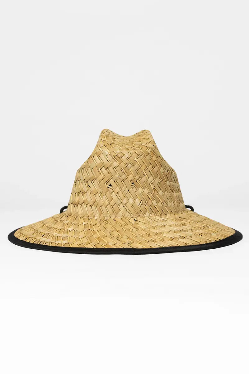 back view of the Rusty Boony Straw Weave Hat
