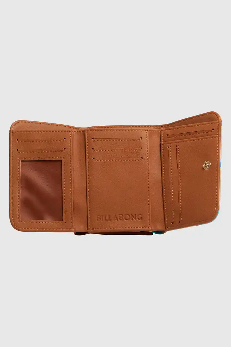 Billabong Womens Last Summer Trifold Wallet Open