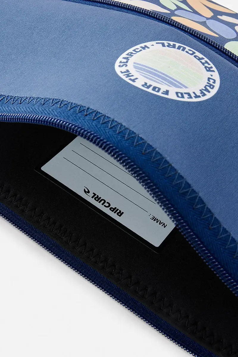 Internal ID section in the Rip Curl Variety XL Pencil Case in Dark Blue
