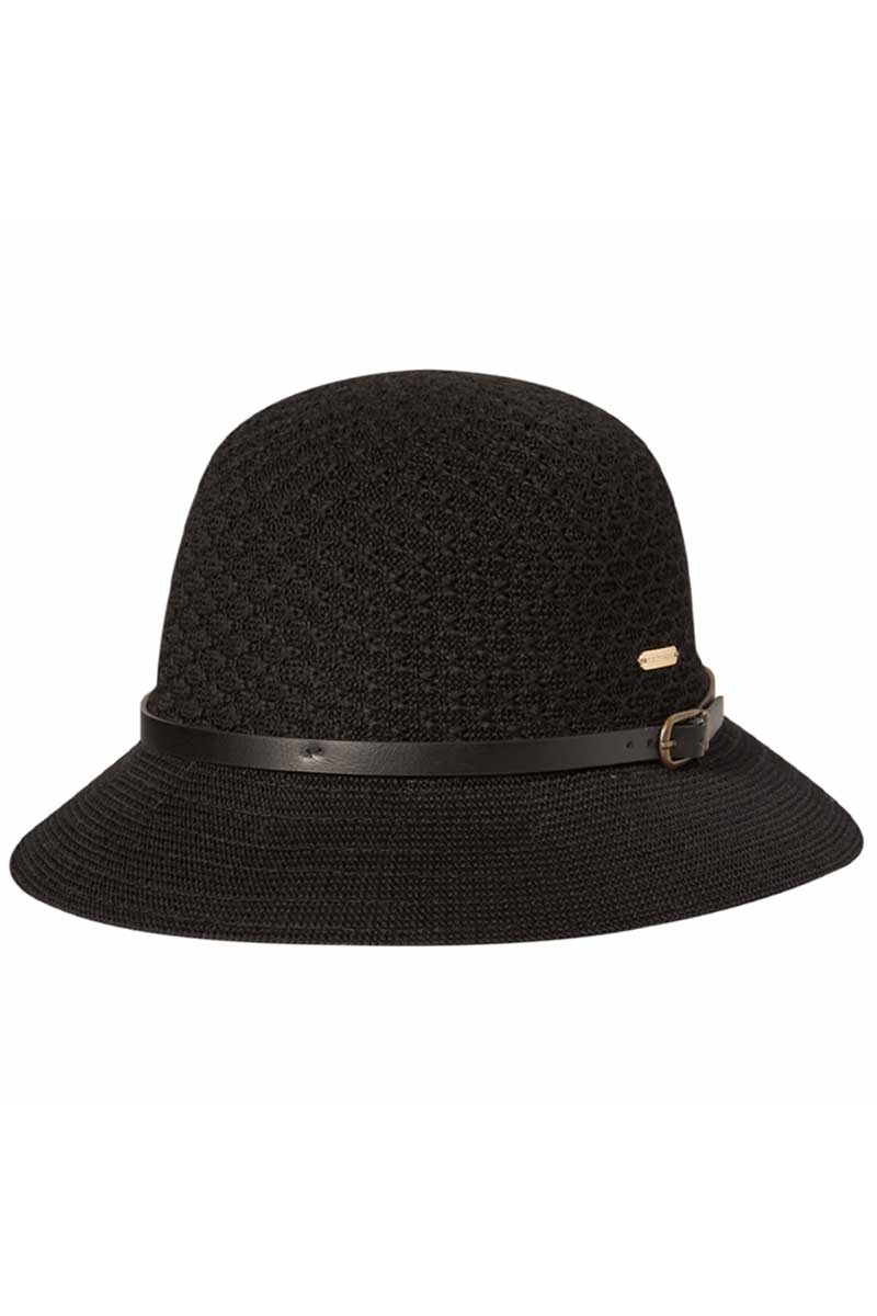Kooringal Hat Short Brim Cassie hat - Black front view