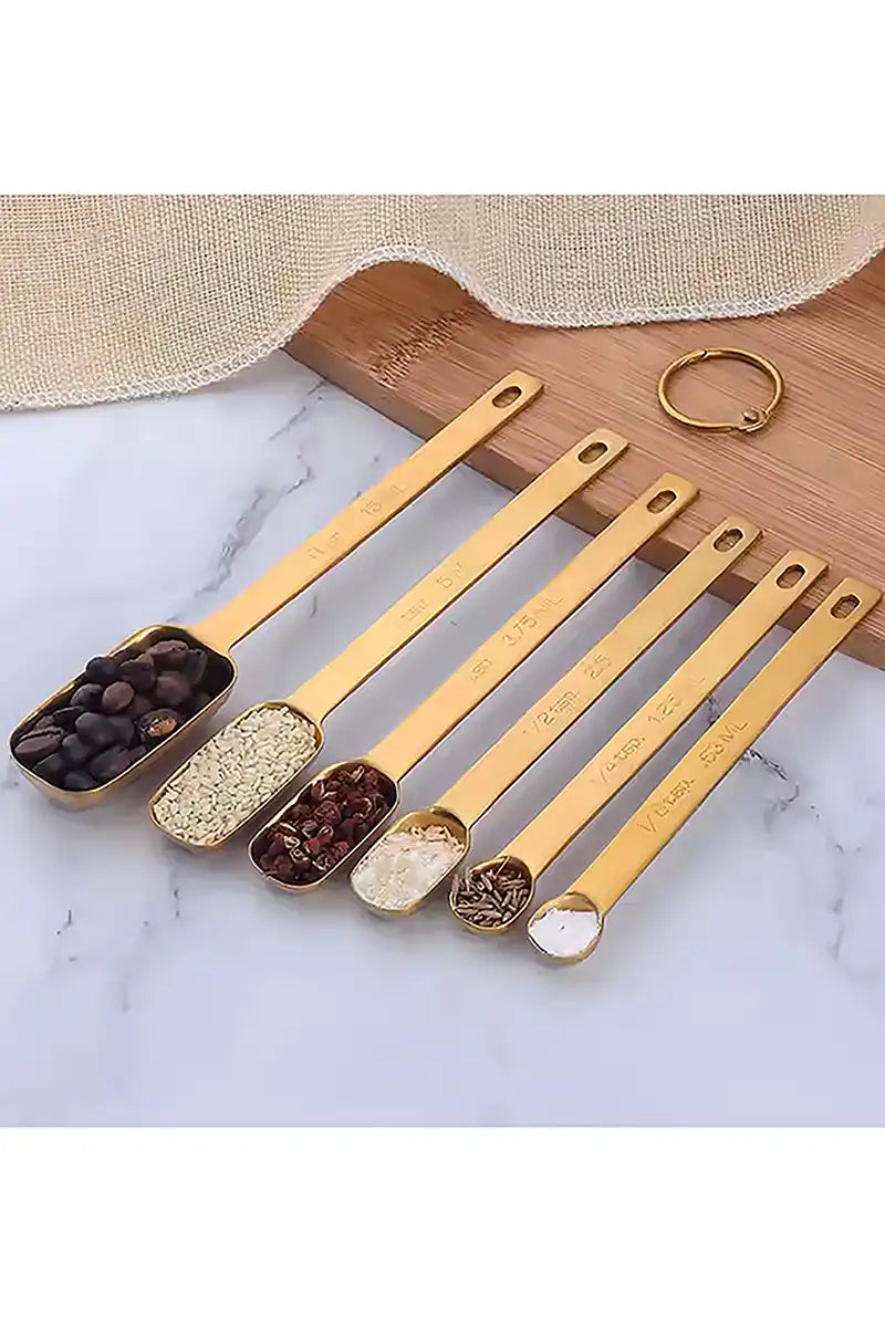 stainless steel measuring spoons