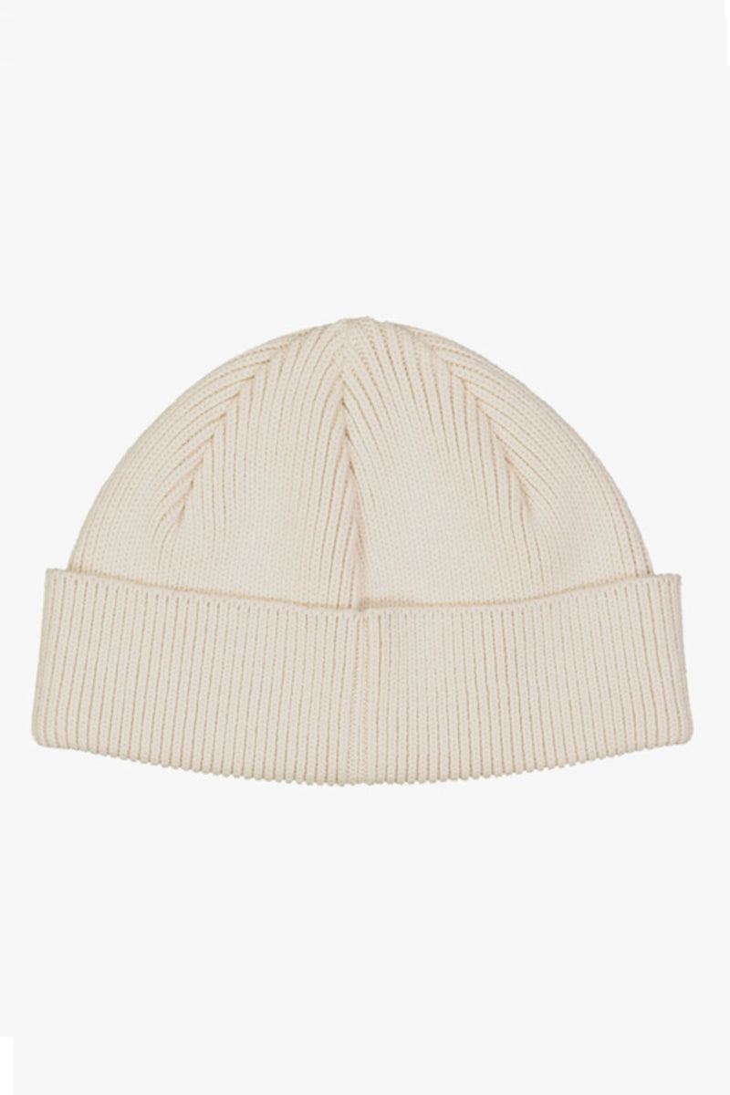 Billabong Womens 73 High Cuff Beanie in White Cap back view