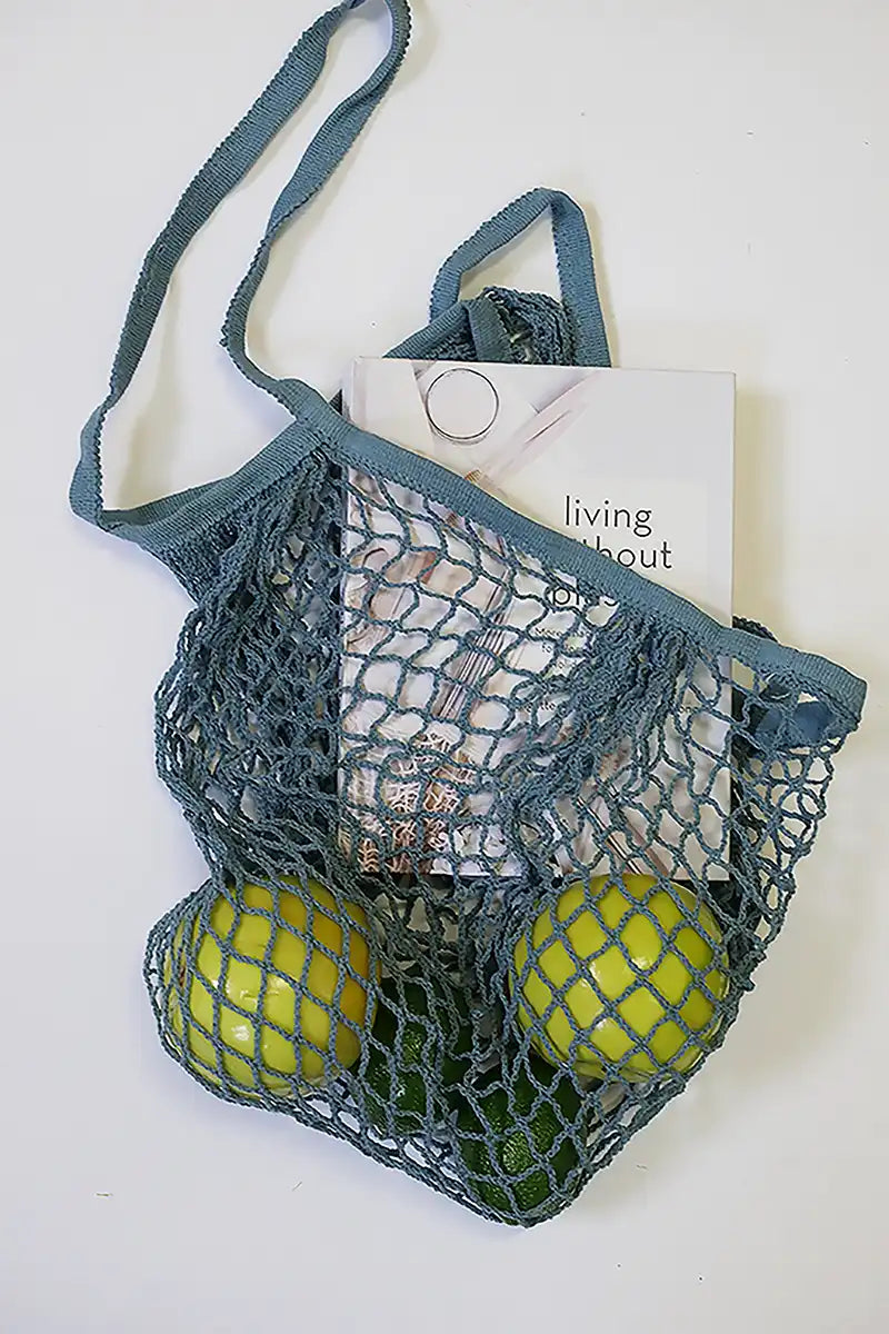 Mesh reusalbe cotton shopping bag