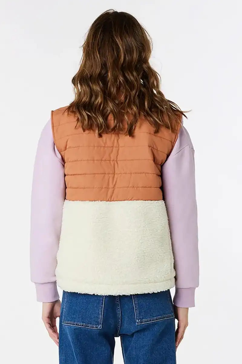 Rip Curl Womens Fleece Vest Anti-Series Anoeta Back