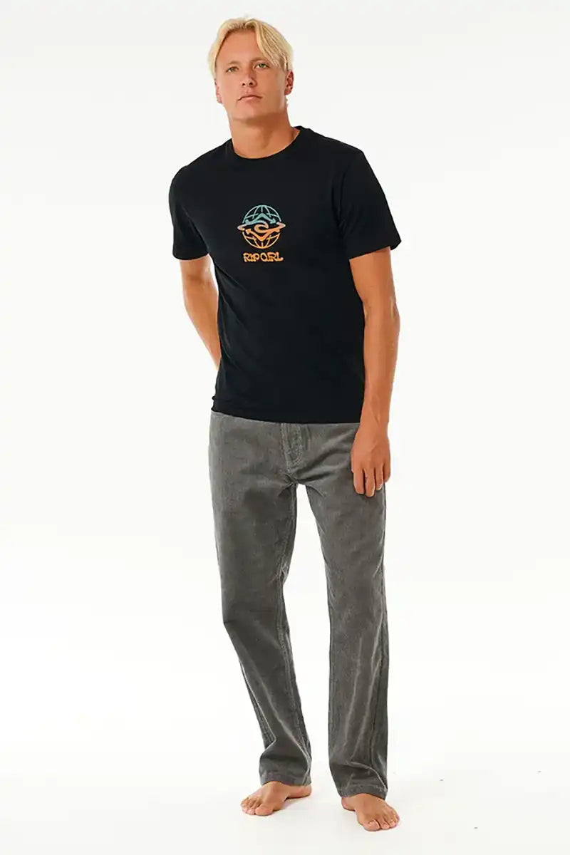 Rip Curl Mens Classic Surf Cord Pant in Grey Full