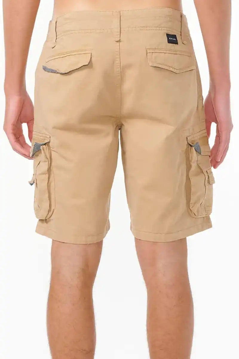 Rip Curl Mens Trail Cargo Walkshort in Khaki Back