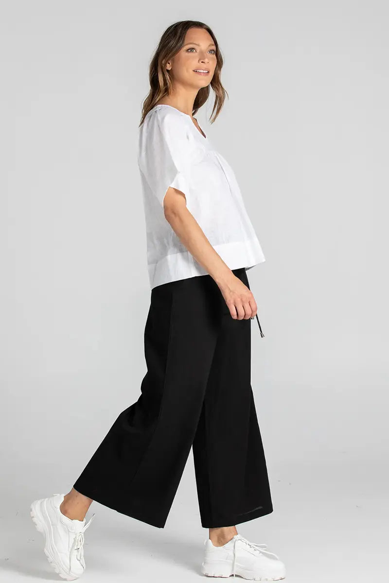 side view Boom Shankar Ria Pant in Basic Black