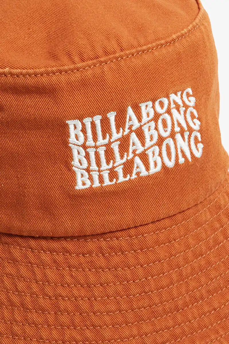 Billabong Women's Hat Surf High Sun Faded in Dried Mango - close up