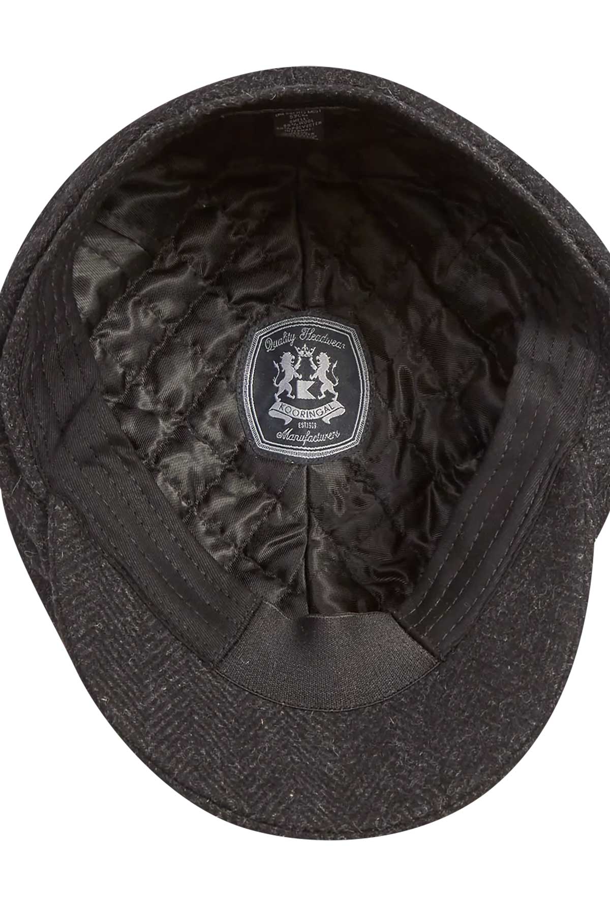 Mens Driver Cap - Apple, black.