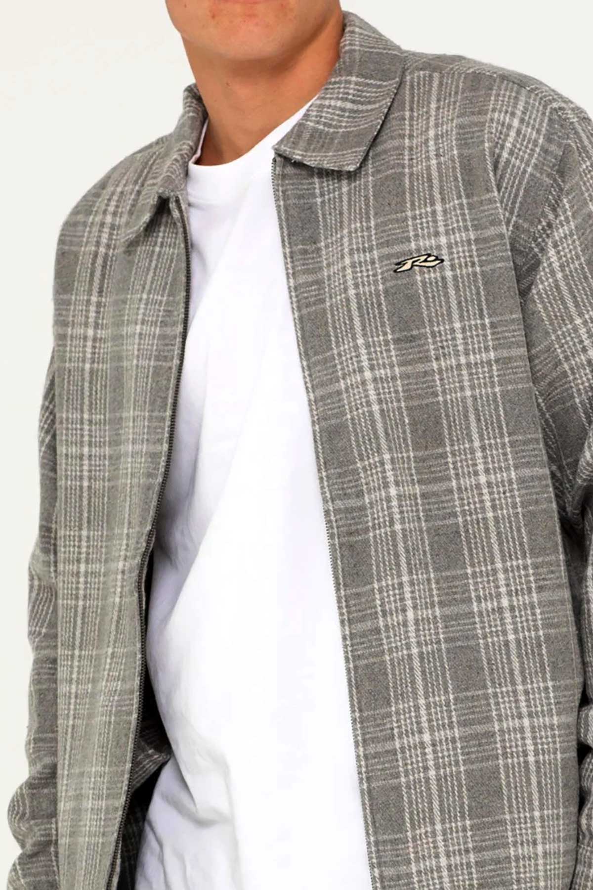Rusty Zip Thru Jacket - Woodchuck Midweight, grey flannel.