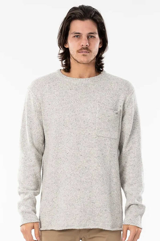 Rip Curl Knit Sweater - Neps Crew, grey.