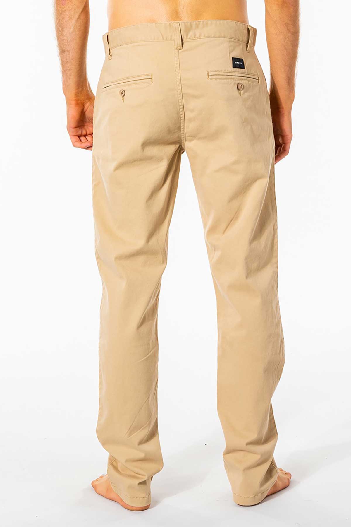 Rip Curl Mens Pant Re Entry Chino in khaki back view