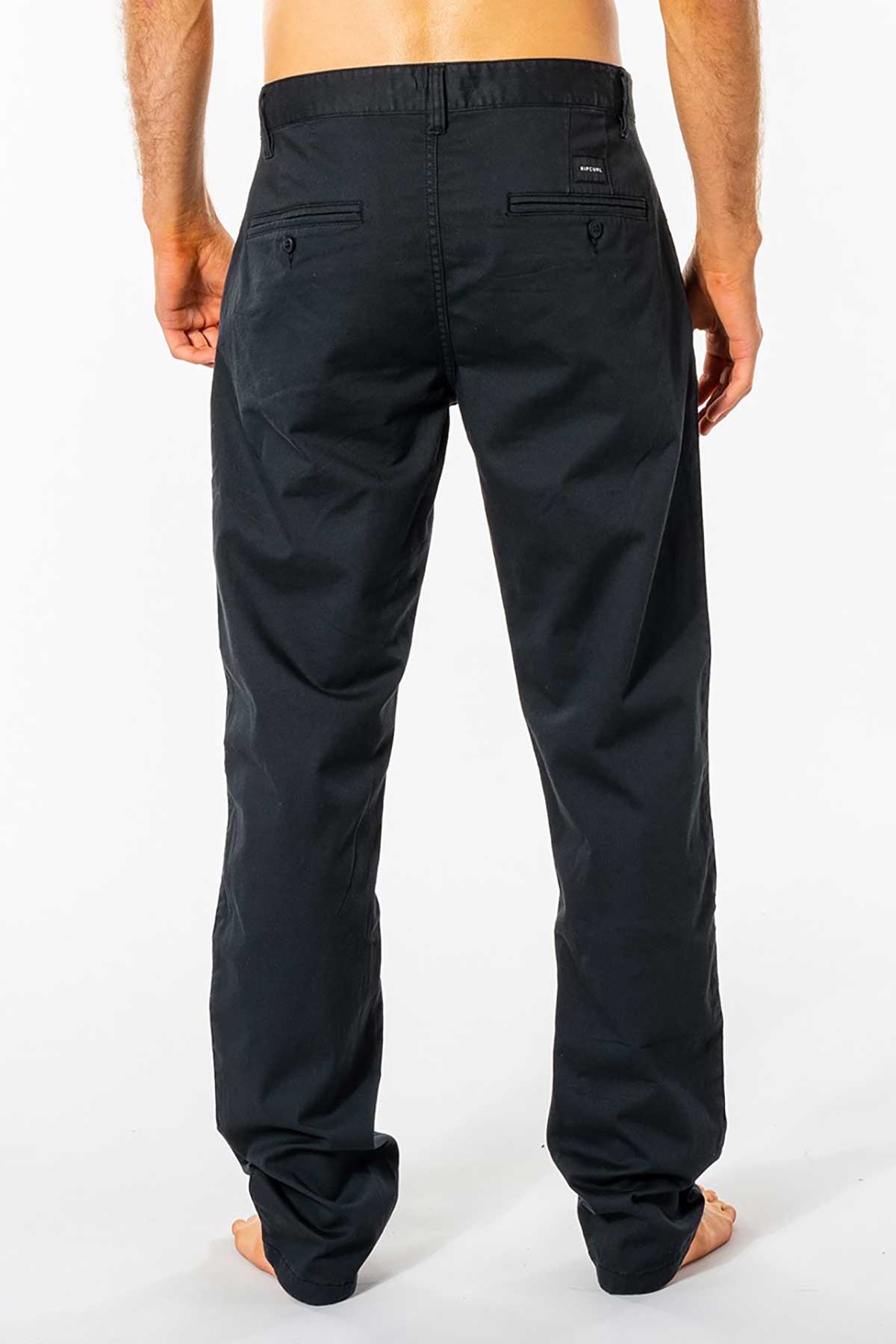 Rip Curl Mens Pant Re Entry Chino in black back view