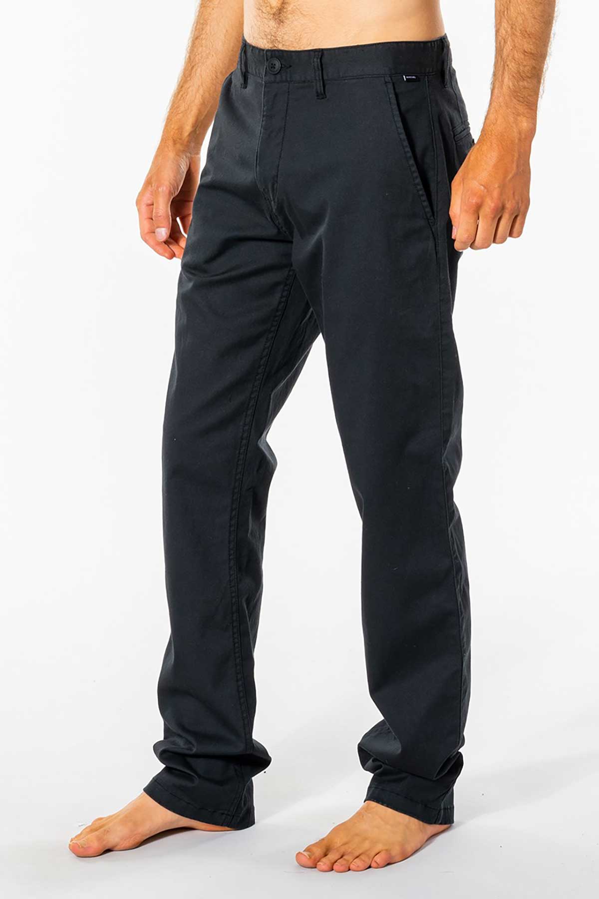Rip Curl Mens Pant Re Entry Chino in black side view