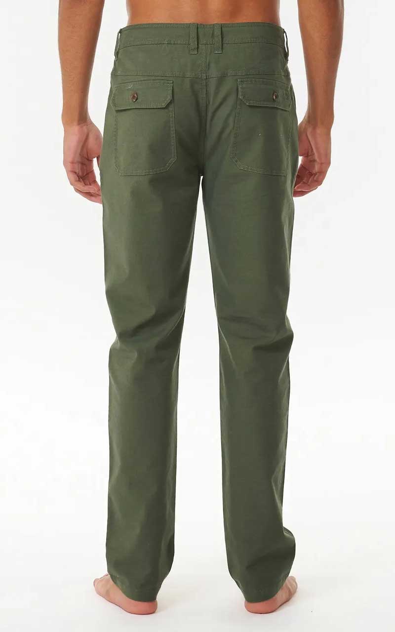 Rip Curl Searchers pant back in green