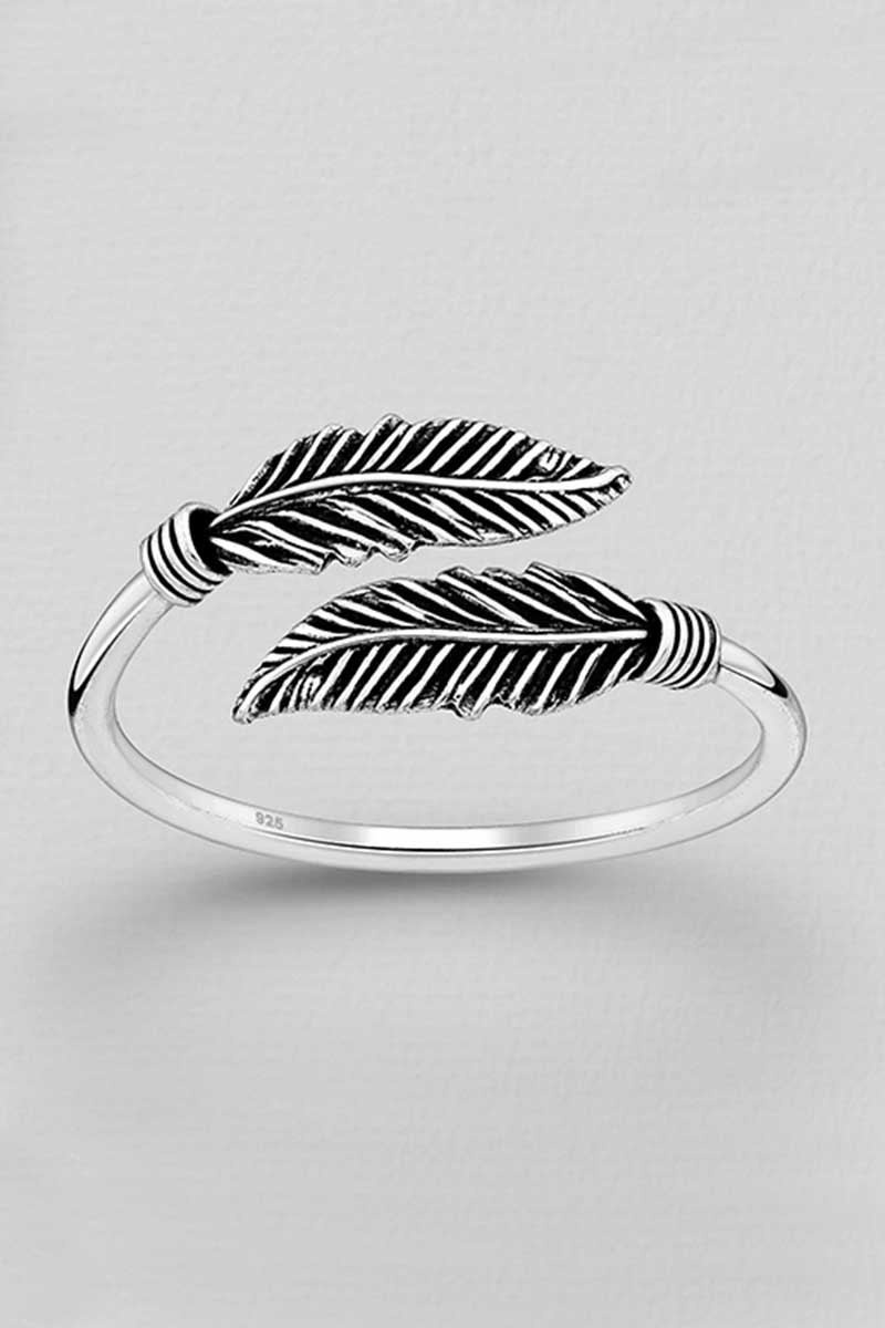 Sterling Silver Feather Ring